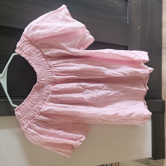 PINK STRIPED BLOUSE - Picture 3 of 3